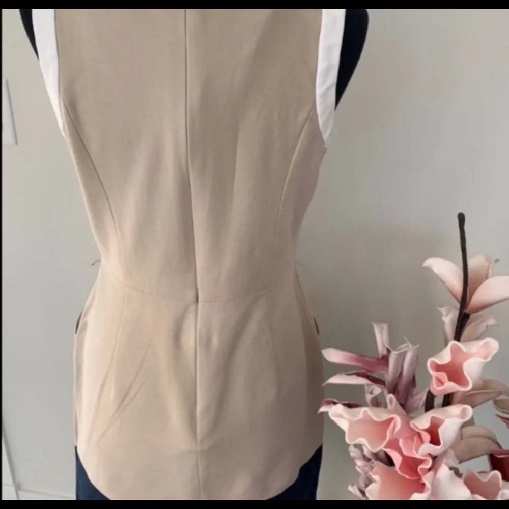 Tommy Hilfiger Sleeveless Tan & Navy Dress - Picture 7 of 12